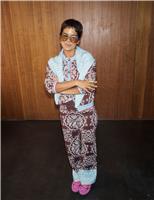 Jacquard Paisley Crew Neck Relaxed Cardigan