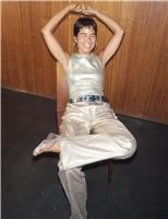 Cotton Rich Metallic Ribbed Tank Top