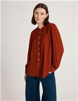 Crepe Button Through Blouse