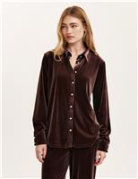 Velvet Collared Shirt