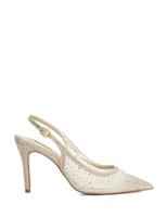 Dune London Embellished Stiletto Heel Slingback Shoes Gold