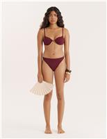 4th & Reckless Mayci Bikini Bottom Burgundy