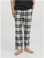 Pure Cotton Checked Pyjama Bottoms