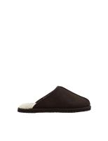 Faux Suede Fleece Lined Mule Slippers