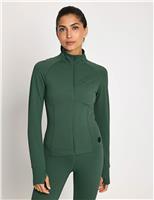 Lilybod Zuri Funnel Neck Zip Up Top Black