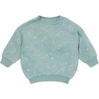 MORI Cotton Blend Dinosaur Sweatshirt (3 Mths-5 Yrs) Green Mix