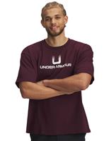 Under Armour Heavyweight Relaxed Fit T-Shirt Burgundy