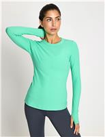 Fiona Cotton Rich Ribbed Crew Neck Top