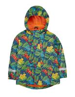 Frog Print Hooded Fleece Lined Raincoat (1-10 Yrs)