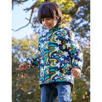 Frugi Printed Fleece Lined Raincoat (1-10 Yrs) Navy