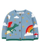 Pure Cotton Dragon Knitted Cardigan (0-5 Yrs)