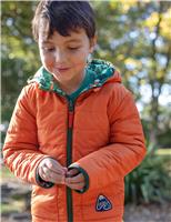 Reversible Printed Quilted Hooded Jacket (1-10 Yrs)