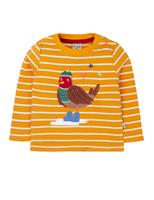 Pure Cotton Striped Bird Top (0-4 Yrs)