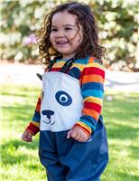 Frugi Waterproof Panda Puddlesuit (1-8 Yrs) Navy