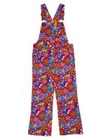 Pure Cotton Cord Floral Flared Dungarees (2-12 Yrs)
