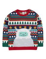 Pure Cotton Fair Isle Yeti Knitted Jumper (2-10 Yrs)