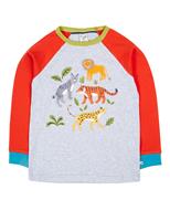 Pure Cotton Animal Print Top (2-10 Yrs)