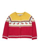 Pure Cotton Robin Cardigan (0-10 Yrs)