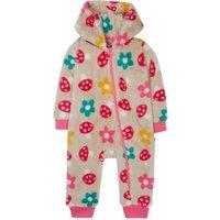 Frugi Fleece Woodland Print Zip All in One (0-4 Yrs) Multi