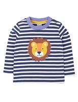 Pure Cotton Striped Lion Top (0-5 Yrs)