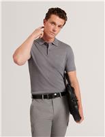 Ted Baker Pure Wool Branded Knitted Polo Shirt Medium Grey