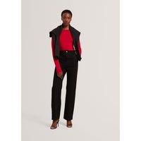 Ted Baker High Waisted Pintuck Flared Jeans Black