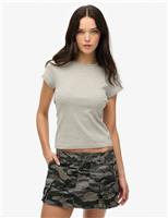 Superdry & Co Pure Cotton Cap Sleeve T-Shirt Green