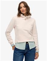 Cotton Rich Logo Embroidered Hoodie