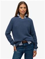 Pure Cotton Ribbed Relaxed Jumper