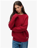 Pure Cotton Ribbed Relaxed Jumper