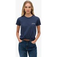 Superdry & Co Pure Cotton Embroidered Logo T-Shirt Navy