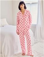 Valentines Tall Heart Print Pyjama Set