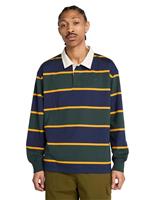 Pure Cotton Striped Long Sleeve Rugby Shirt