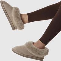 Jones Bootmaker Suede Slipper Boots Taupe