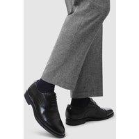 Jones Bootmaker Wide Fit Leather Pull-on Oxford Shoes Black