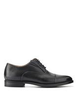Wide Fit Leather Pull-on Oxford Shoes