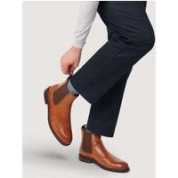 Jones Bootmaker Leather Pull-On Chelsea Boots Tan