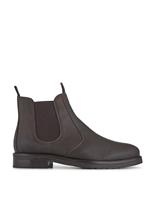 Wide Fit Slip-on Leather Boots