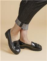 Patent Leather Tassel Loafers