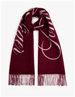 Script Logo Pure Wool Scarf