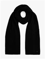 Flag Fluffy Knitted Scarf with Wool