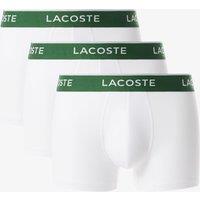 Lacoste 3 Pack Cotton Rich Trunks White