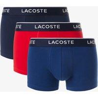 Lacoste 3 Pack Cotton Rich Trunks Multi