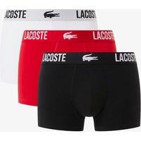 Lacoste 3 Pack Cotton Stretch Trunks Multi