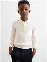 Pure Wool Knitted Polo Shirt (3-14 Yrs)
