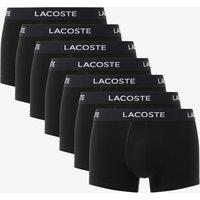 Lacoste 7 Pack Cotton Rich Trunks Black