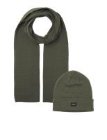Knitted Hat and Scarf Set