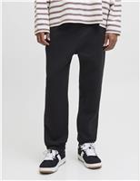 Relaxed Fit Cotton Blend Joggers