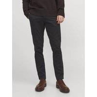 JACK & JONES Regular Fit Cotton Rich Chinos Black