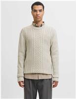 Cable Knit Crew Neck Jumper